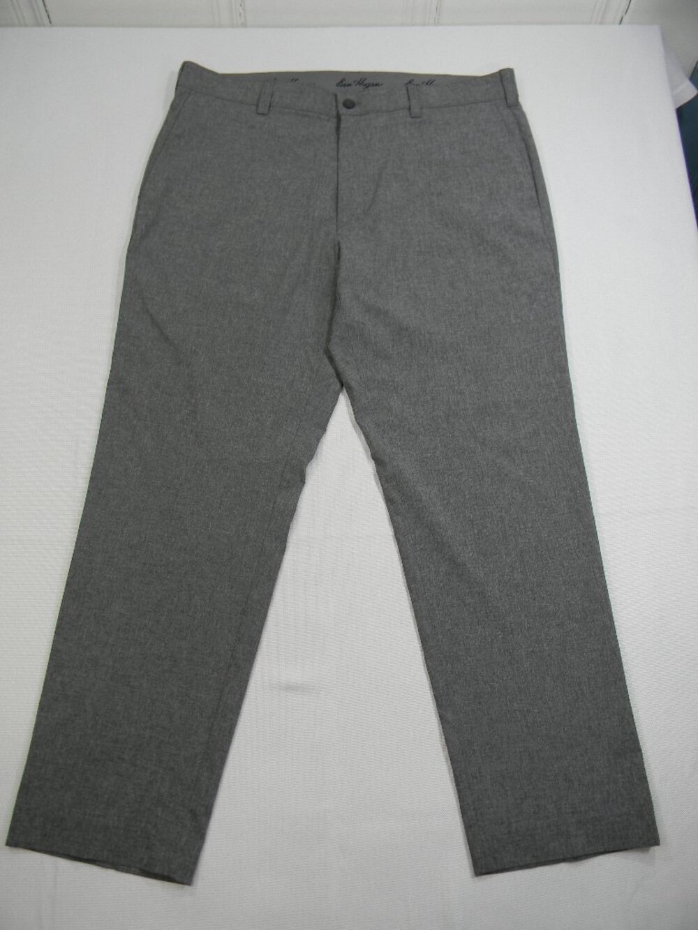 Ben Hogan Performance Dress Pants Gray Stretch Flat Front Men’s 36x30